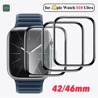 ฟิล์ม กระจกนิรภัย 3D ลงโค้ง A watch film iwatch Series 11 10 Ultra 9 8 ultra 7 6 SE 5 4 3 ฟิล์มสําหรับแอปเปิ้ลวอช