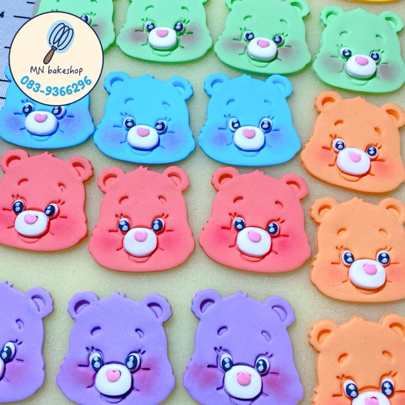 น้ำตาลกัมเพส carebear สำหรับตกแต่งหน้าเค้ก ขนม น้ำปั่น เพิ่มความน่ารัก น่าทานให้ขนมของคุณ