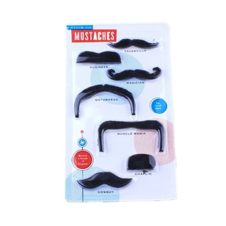 หนวด หนวดแฟนซี หนวดปลอม เคราปลอม หนวดโจรสลัด พรอพ แฟนซี ฮาโลวีน Halloween Fancy Fake Mustache Beard Party Prop Accessory
