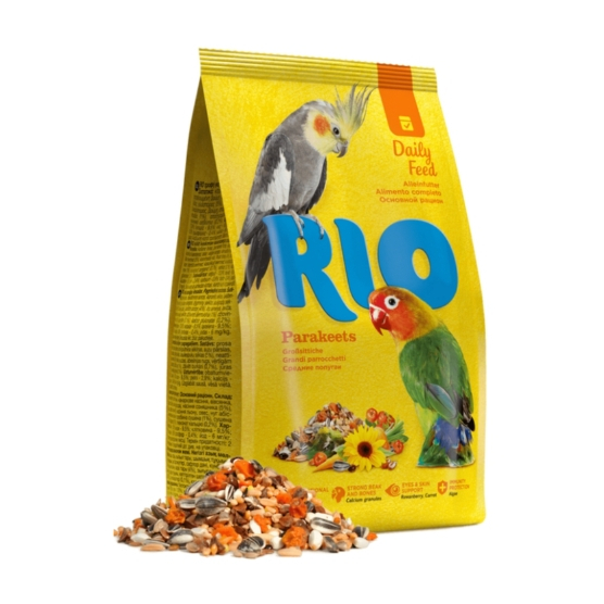 RIO อาหารนกแก้วสูตรพรีเมียม (500G.- 3KG.) ฟอพัส เลิฟเบิร์ด ค็อกคาเทล กรีนชีค