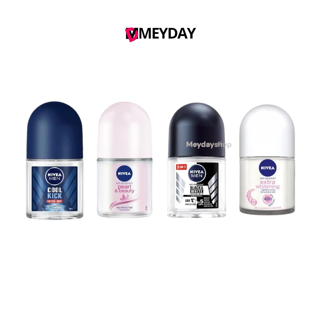 (12ml) NIVEA นีเวีย โรลออน เซรั่มโรลออนลดเหงื่อและระงับกลิ่นกาย เซรั่มเข้มข้น
