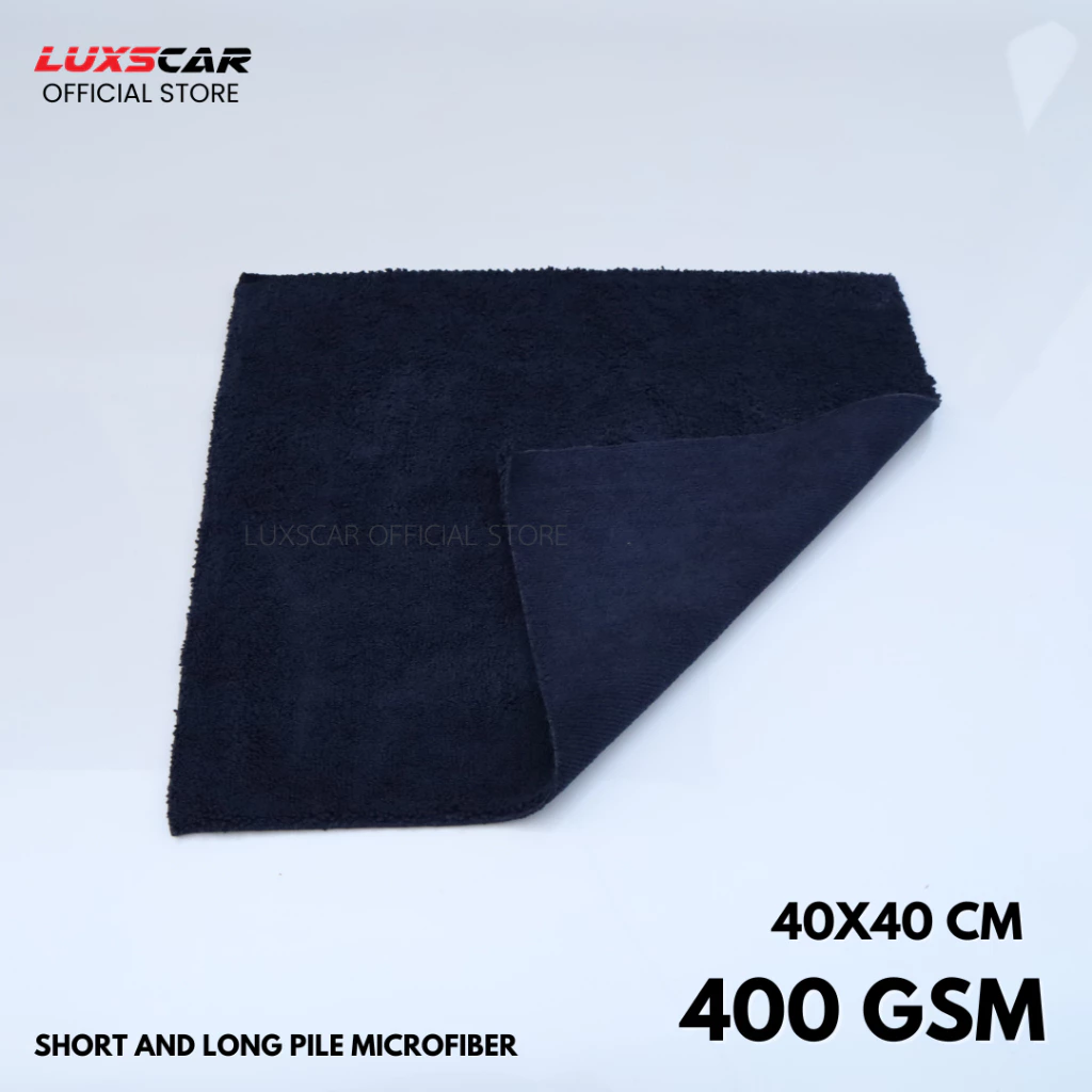 ผ้าไมโครไฟเบอร์ สำหรับเช็ดน้ำยาเคลือบสีโดยเฉพาะ สีดำ (Luxscar Fluffy) thumbnail 3