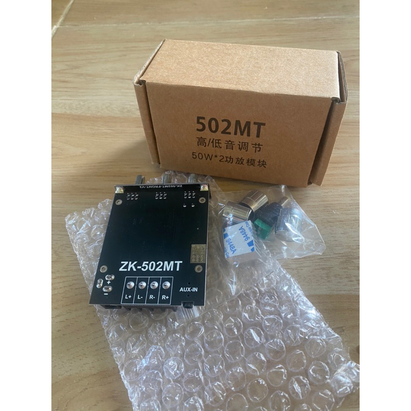 แอมป์จิ๋วบลูทูธ(ZK 502MT)บลูทูธ5.0ซับวูฟเฟอร์เครื่องขยายเสียงกำลังขับ2*50W แอมป์จิ๋ว เครื่องขยายเสียงบลูทธส่งจากปทุมธานี