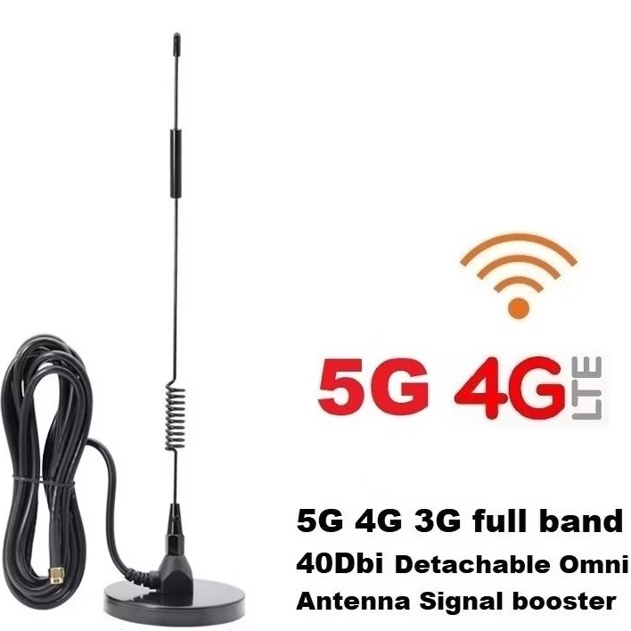 เสาอากาศ 5G 4G 3G 40dBi High Gain Signal Booter Omni 4G Antenna LTE GSM Spring Antenna