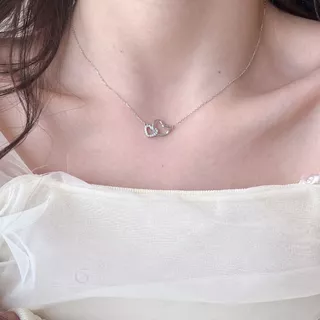 GLAMOR✨สร้อยเพชร Dear Self สร้อยคอเงิน สร้อยเงิน จี้เงิน สร้อยคอรูปหัวใจ สร้อยคอแฟชั่น สร้อยเงินแท้