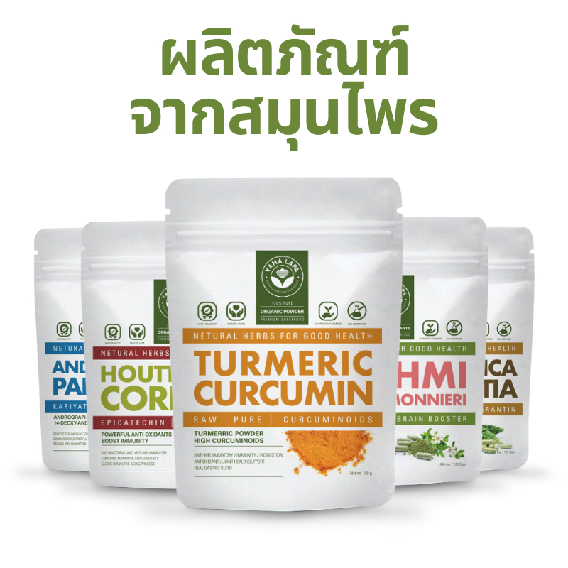 ผลิตภัณฑ์สมุนไพร ผงขมิ้น พลูคาว