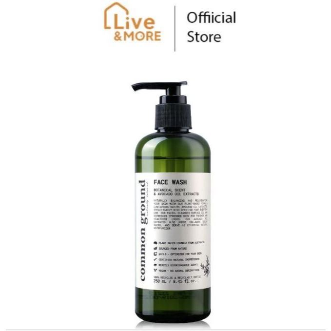 [ของแท้ ส่งไว] Common Ground Face Wash คอมมอน กราวด์ เจลล้างหน้า สูตรออร์แกนิคส์