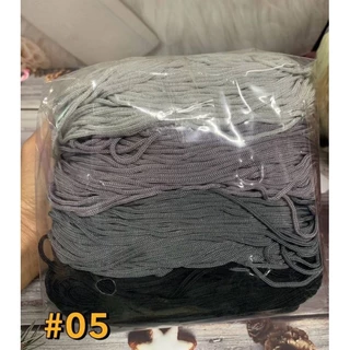 เชือกร่มรวมสี 4 สี(ไล่สี)ขนาด1,8 มิล น้ำหนัก 500 กรัม เส้นนิ่มสำหรับงานโครเชต์กระเป๋า หมวก รองเท้า งาน diy ต่างๆ