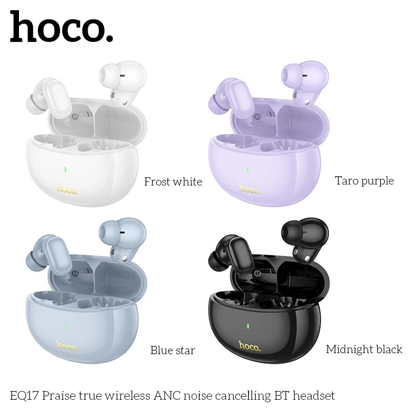 หูฟังบลูทูธ Hoco EQ17 หูฟังบลูทูธไร้สาย TWS BT 5.4 ตัดเสียงรบกวน ใช้งานต่อเนื่อง 7 ชั่วโมง แท้100%