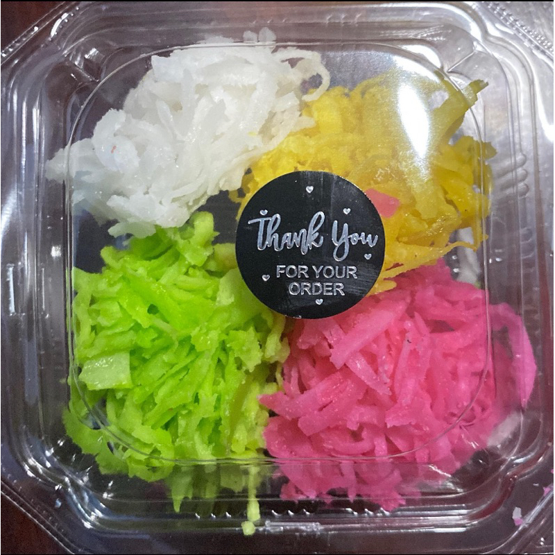 มะพร้าวแก้ว   4 สี  พร้อมทาน   (ไม่ใช่มะพร้าวอ่อน)   เจทานได้  กล่องละ 10ดอก