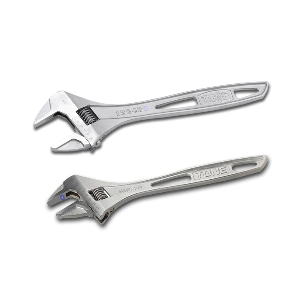 TONE ประแจเลื่อนพร้อมสเกล รุ่น MWR และ MW - Adjustable Wrench (With Graduation) Model MWR & MW