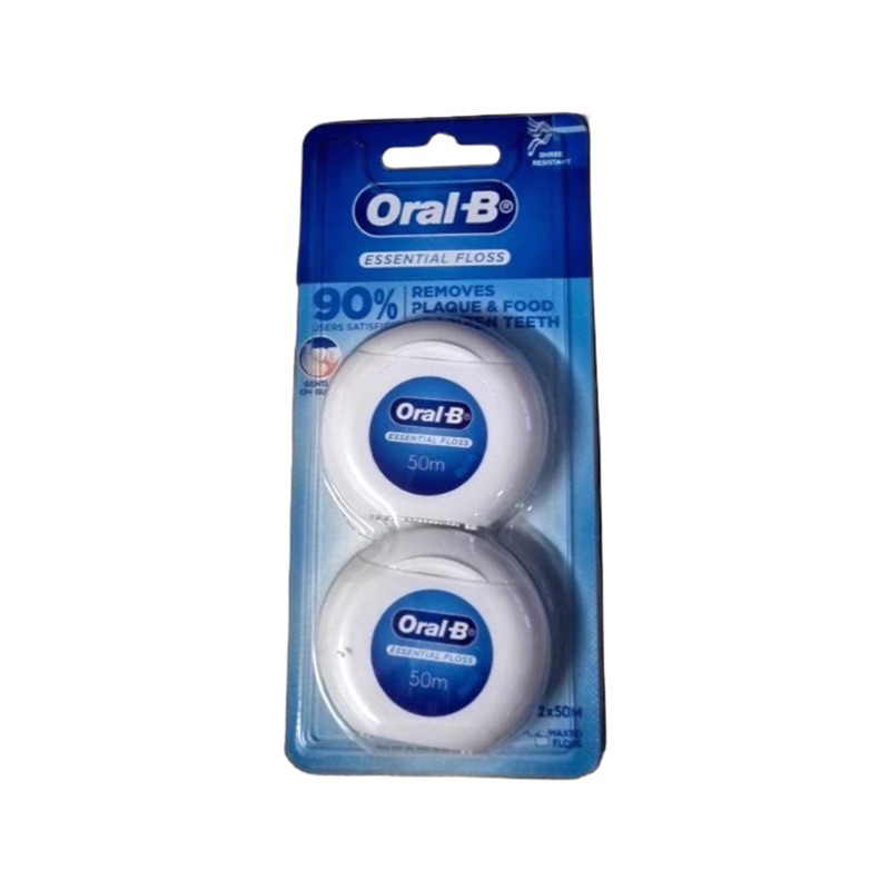 Oral B ไหมขัดฟัน ออรัลบี แพ็คคู่ ใช้ทำความสะอาดช่องฟัน 2ชิ้น ความยาวต่อ1ชิ้น 50 เมตร