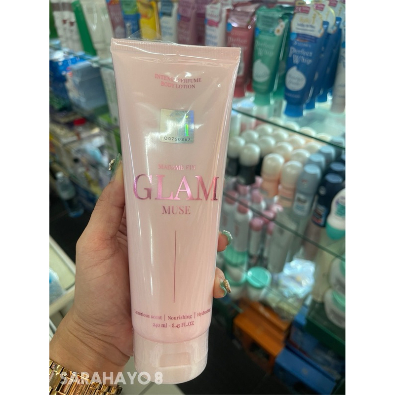 Madame Fin Glam Muse Intense Perfume Body Lotion 240ml. โลชั่นน้ำหอม มาดามฟิน แกลม มิวซ์ ของแท้