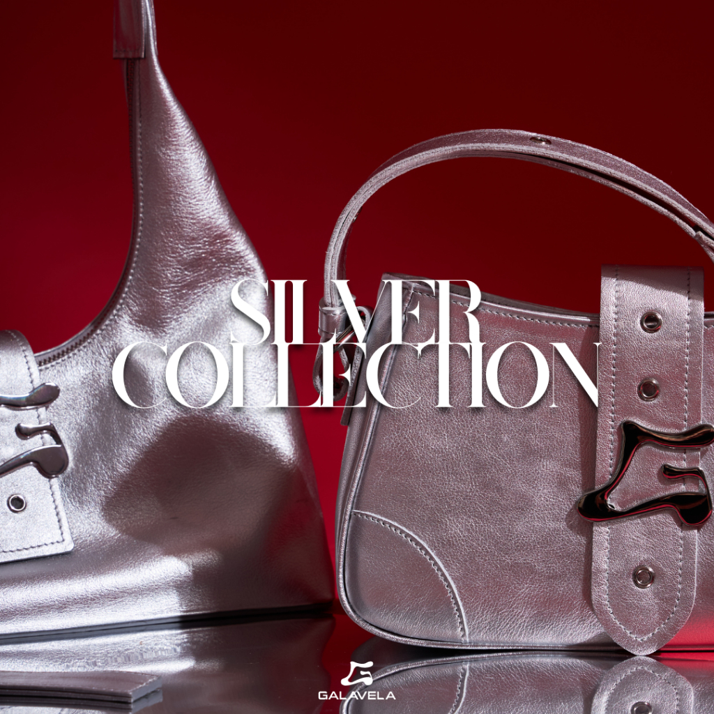กระเป๋าสะพายหนังวัวแท้ Galavela รุ่น Silver Collection หนังวัวแท้