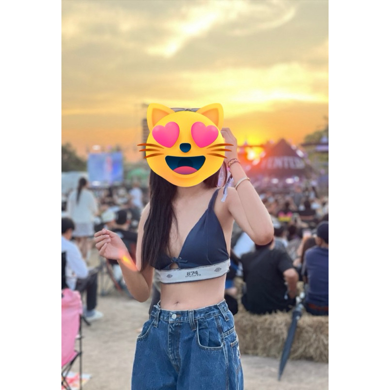 เสื้อครอปทรงบรา DIY Dickies874