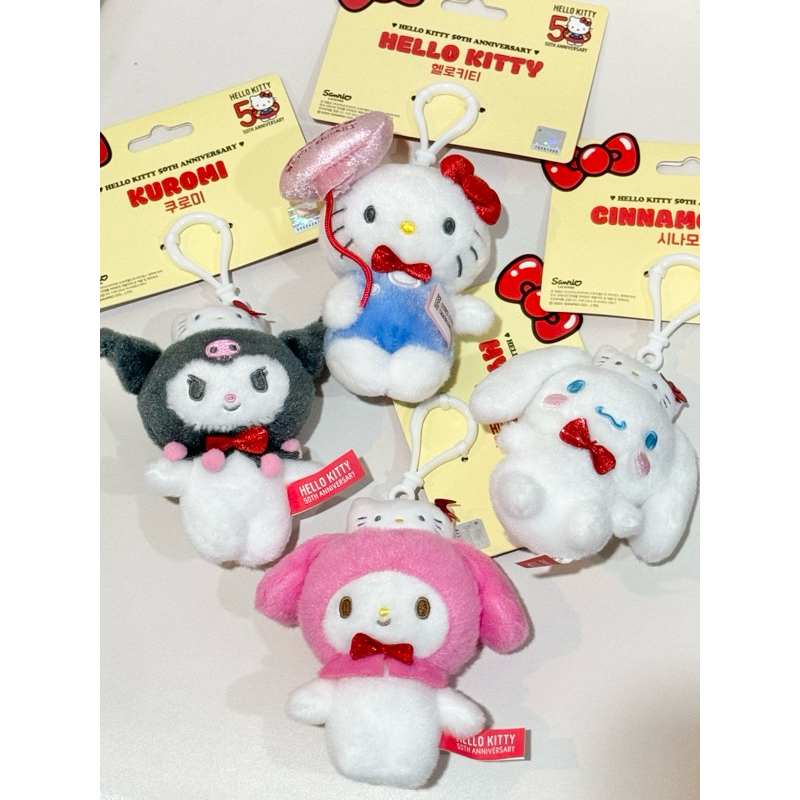 พร้อมส่งᨓ ของแท้ พวงกุญแจ Sanrio Hello kitty 50TH Anniversary 𐙚⋆°｡⋆♡