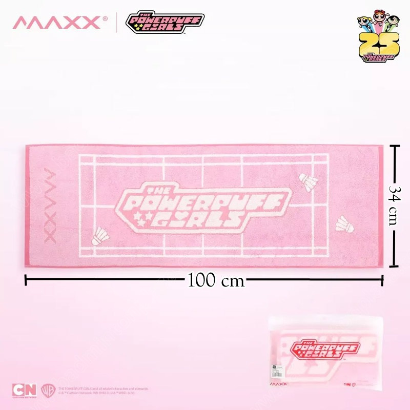 【 ของแท้ 💯% 】ผ้าขนหนู MAXX THE POWERPUFF GIRLS Collection สีชมพู (MLTW02)