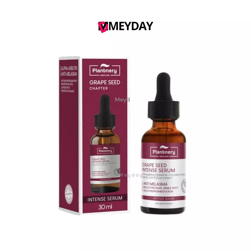 Plantnery Grape Seed เซรั่มเกรป ซีดแพลนท์เนอรี่ เมล็ดองุ่นลดฝ้า กระ และจุดด่างดำ Anti-Melasma Intense Serum