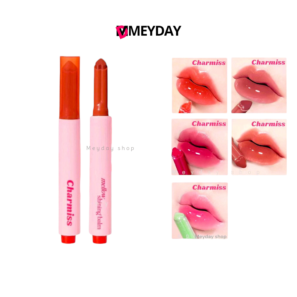 ลิปคลิกกดใจ ชาร์มิส Charmiss Mellow Shining Balm บาล์มไชน์นิ่ง บูสต์ปากฉ่ำคูล