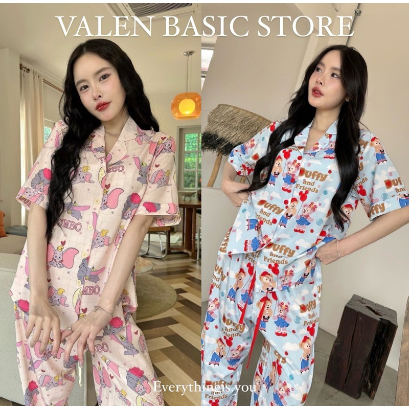 ชุดนอน VALEN •MINISTORE ลายใหม่ อก42 น่ารักมากใส่สบาย ไม่ร้อน ผ้าดีมาก