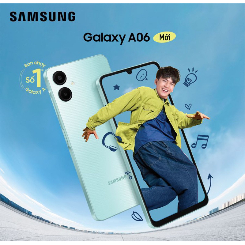 Samsung  A06 4/64 ,4/128ประกันศูนย์ 1ปี
