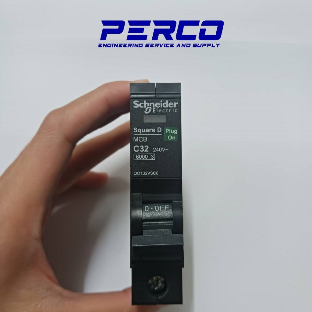 Schneider Electric รหัส QO132VSC6T เซอร์กิตเบรกเกอร์ลูกย่อย QOVS 1Pole 32A 6kA