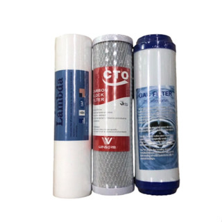 ไส้กรองน้ำ 3 ขั้นตอน ขนาด 10 นิ้ว x 2.5 นิ้ว (ประกอบด้วย PP,…