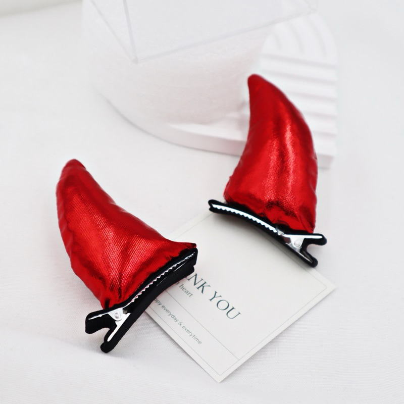 WFH กิ๊บเขาปีศาจ devil halloween สีแดง ราคาต่อ 1 คู่