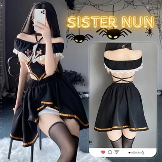 TOP SEXY รวมชุดปาร์ตี้วันฮาโลวีน 🧙ชุดเเม่ชี ชุดคอสเพลย์เเม่ชี สำหรับผู้หญิง ใส่ออกงานได้ SET-965