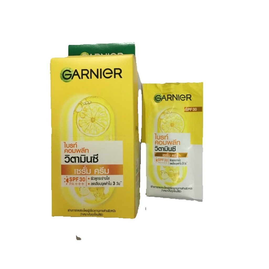 GARNIER - Bright Complete Vitamin C Serum Cream SPF30 PA+++ (50ml.) วิตามินซี เซรั่ม ครีม
