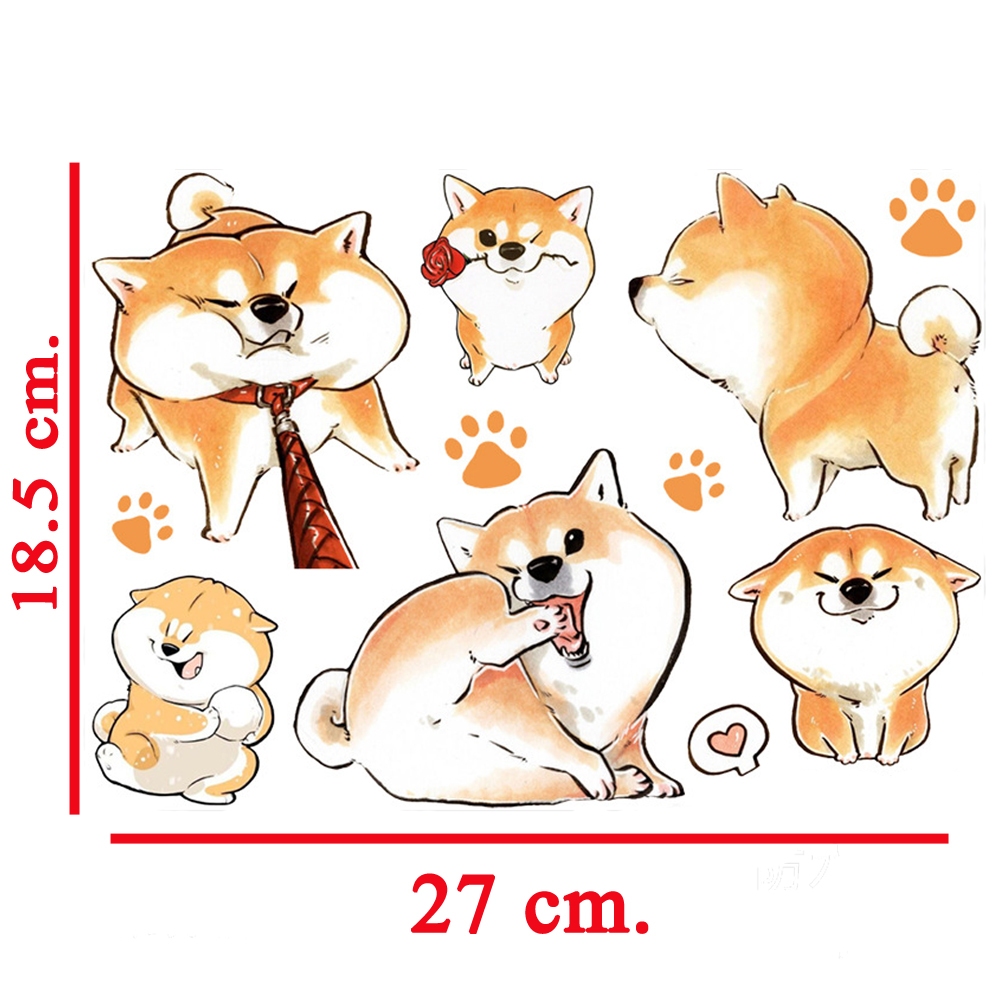 1 เซ็ท (ส่งจากไทย) สติ๊กเกอร์สัตว์เลี้ยง สติ๊กเกอร์ติดรถการ์ตูน สติ๊กเกอร์การ์ตูน ติดรถ ติดแอร์ ติดได้หลากหลาย สติ๊กเกอร - รูปที่ 3