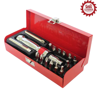 EURO KING TOOLS ไขควงตอก 16 ตัวชุด บรรจุในกล่องเหล็กอย่างดี ของแท้ 100%