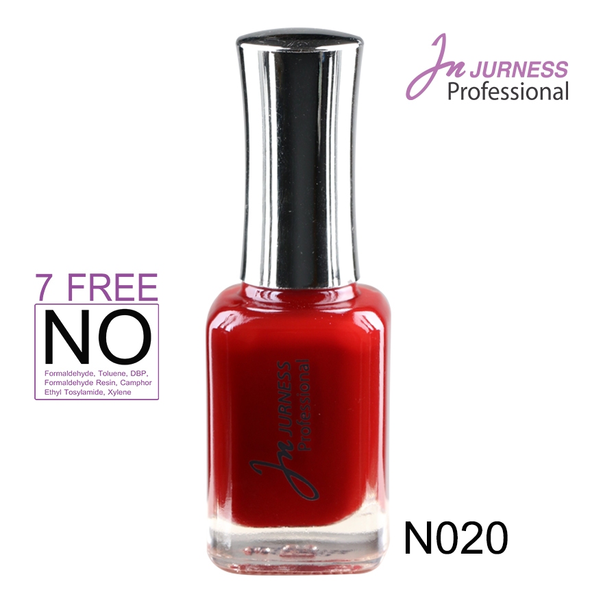 JURNESS สีทาเล็บเจอเนส แบล็ค เรด กรีน บูล แมท N020  7 Free