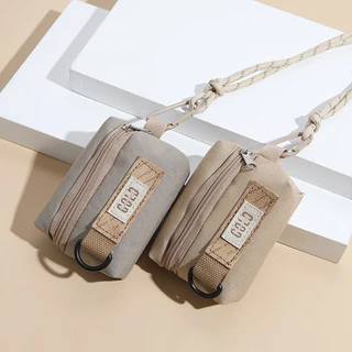 (เก็บโค้ดลด30%) พร้อมส่ง😊กระเป๋าใส่เหรียญ/กระเป๋าใส่พวงกุญแจ รูปหน้ายิ้ม และลายตารางสุดชิค💕