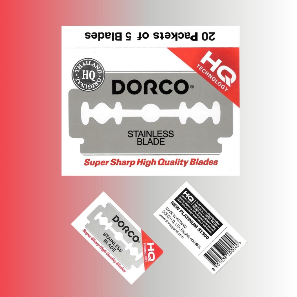 ใบมีดดอร์โค DORCO stainless steel blade (ของแท้) ใบมีด 2 คม