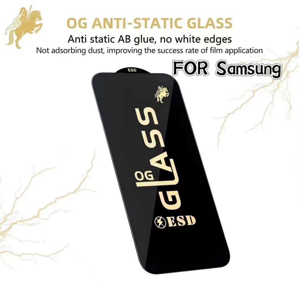 cxshop ฟิล์มกระจกเต็มจอ งานOG สำหรับSamsung A16 A06 S24FE A22(5G) A53(5G) A52 A14(5G) A05 A35