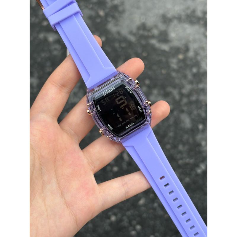 (M 37 ) รุ่นใหม่ล่าสุด นาฬิกา Sport dash ดิจิตอล ทรงถัง กรอบเจลลี่ใส่ กันน้ำ100%