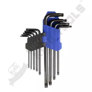 NP-487 KINGTOOL หกเหลี่ยมเหล็กแข็งเกรด (CR-V) 9 ตัว/ชุด แท้ มาตรฐานเยอรมัน