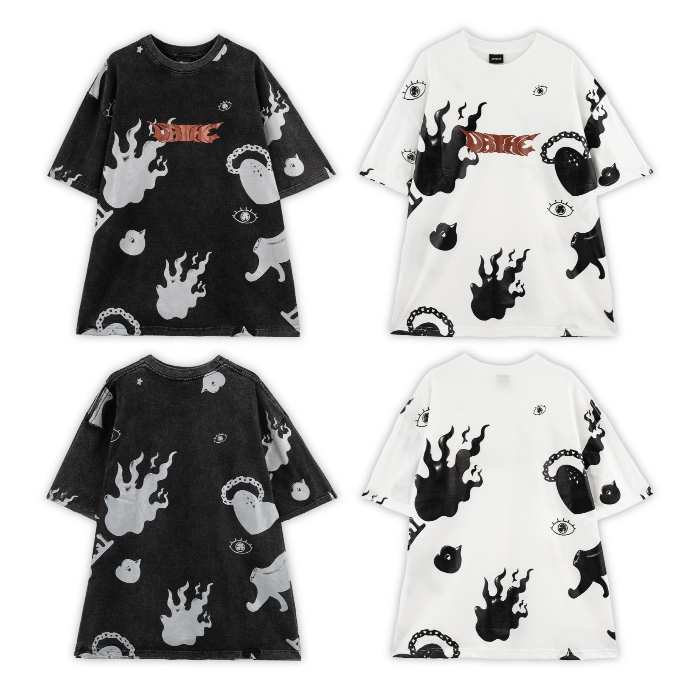 URTHE - เสื้อยืด เเขนสั้น Oversize รุ่น LITTLE FREAK