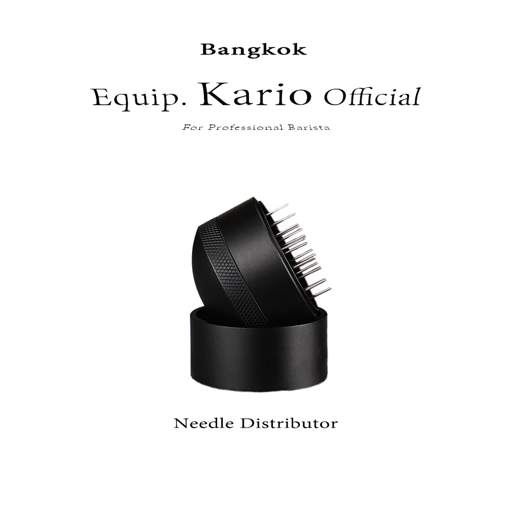 จัดส่งทันที | แทมเปอร์เข็ม เกลี่ยผงกาแฟ 51/58mm ช่วยให้ผงกาแฟกระจายตัวทั่ว ไม่เป็นก้อน