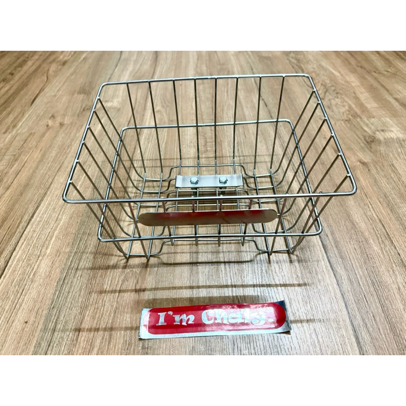 ตะกร้าหน้าใบกลาง ทรงวินเทจคลาสสิก ใส่ได้หลายรุ่น C70,c65,c100,Super cub110,Y100,Y80,ชาลี,คลิสตัล (ใส่ ดรีม,700ไม่ได้) - รูปที่ 4