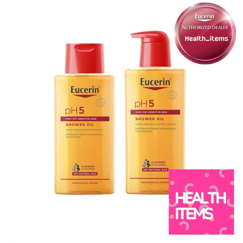 ((ของแท้ฉลากไทย)) Eucerin pH5 SHOWER OIL Sensitive skin ทำความสะอาด