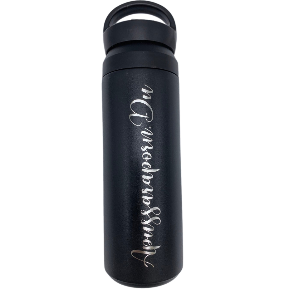 [เลเซอร์1ด้านเฉพาะชื่อ/ข้อความ] ขวดเก็บอุณภูมิ รุ่นฝาหิ้ว 500ml ราคานี้รวมเลเซอร์เรียบร้อยจ้า