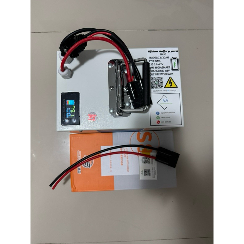 เเบตลิเธียม72v20ah(ประกัน1ปีเต็ม)21S88v8C bmsสมาร์ทJKพร้อมเครื่องชาร์จเร็ว8A(งานเลเซอร์พร้อมบัดบาร์ทองเเดง)(รองรับem100) ราคา ถูกที่สุด ดีลบีเคเค แกลเลอรีภาพที่ 3