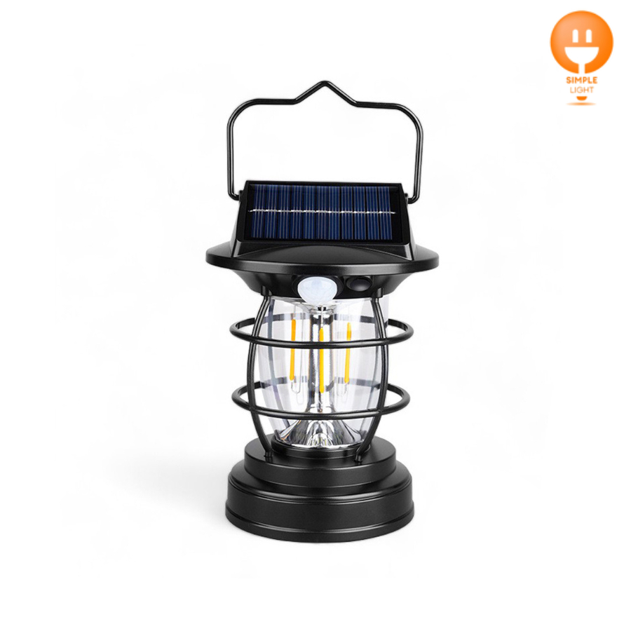 ไฟตะเกียงแคมป์ปิ้ง โคมไฟแคมป์กลางแจ้ง ระบบเซ็นเซอร์ Camping light ชาร์จอัตโนมัติ Simple Light