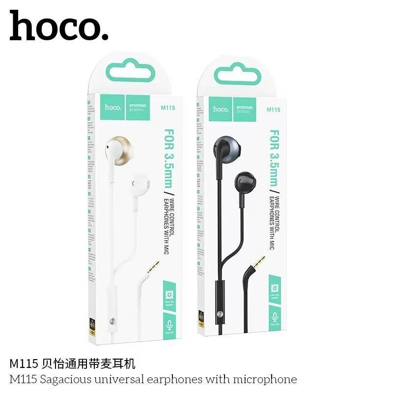Hoco M115 หูฟังแบบมีสายพร้อมไมโครโฟนสำหรับ L/Type-C/3.5mm สินค้าของแท้ 100%
