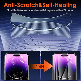 ฟิล์มไฮโดรเจล For iPhone 13 11 15 16 17 Pro Max 14 7 8 Plus 12 XR X Xs 8plus 16promax 15promax 17promax ฟิล์มกันรอย