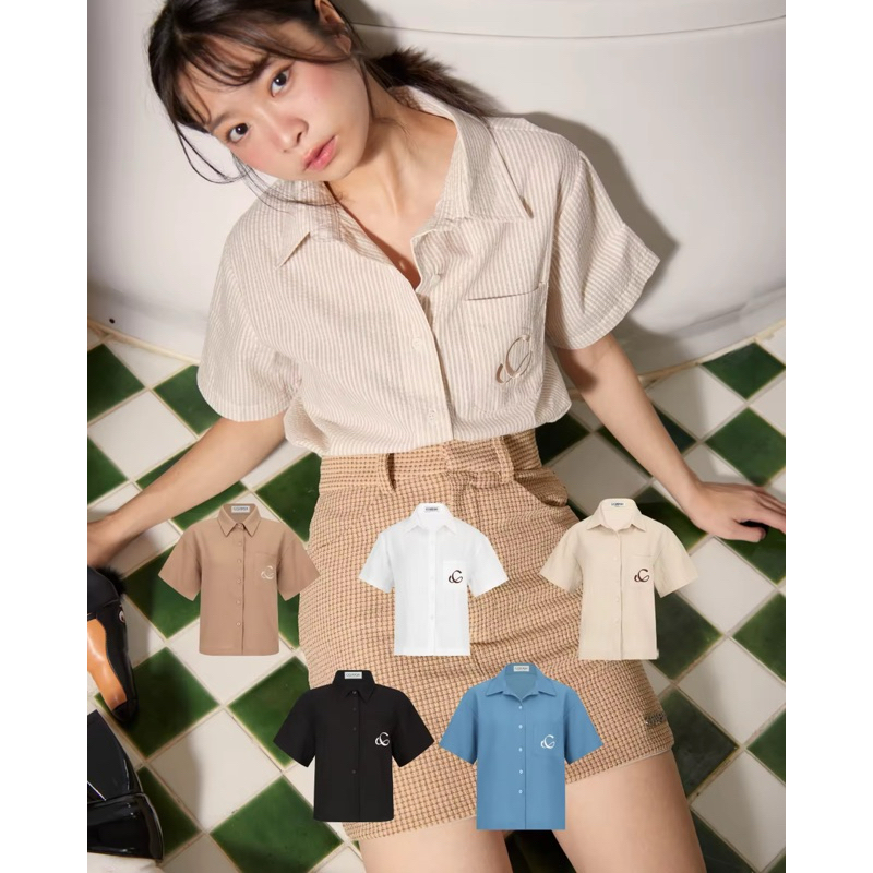 ส่งต่อความน่ารัก เสื้อเชิ้ตแขนสั้น จากแบรนด์   COPPER.BKK Cracker C Top