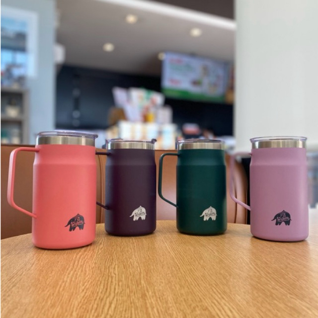 LocknLock Punthai coffee วัสดุสแตนเลส เก็บความเย็น/ร้อนได้ 6-8 ชั่วโมง พกพาไปได้ทุกที่