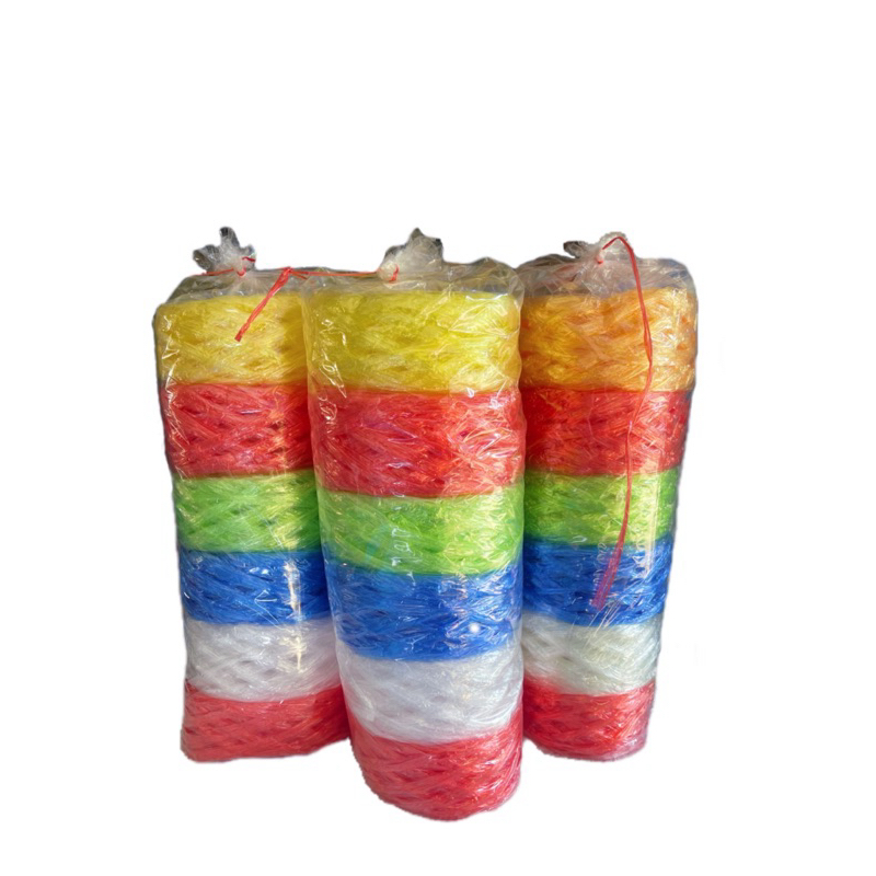 📣 เชือกฟางพลาสติก ครึ่งโหล(6ม้วน) เชือกฟางฟู คละสี เกรดA อย่างดี เชือกมัดของ ราคาโรงงาน - รูปที่ 2